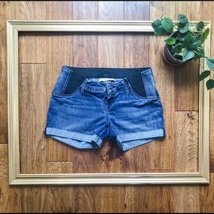 Isabel maternity midi low rise shorts size 2